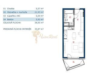 1-izb. byt v novostavbe Čerešne Living, Maríny Paulínyovej, Dúbravka
